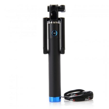 Dispho Original Bluetooth Selfie Stick Integrated Foldable Smart Shooting Aid Blue