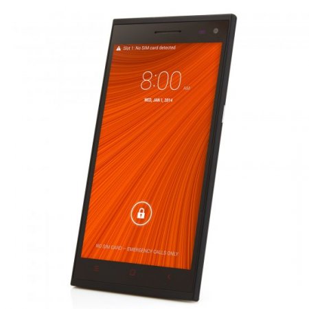 C1000 Smartphone Android 4.4 MTK6582 5.5 Inch Finger Scanner OTG Air Gesture Black