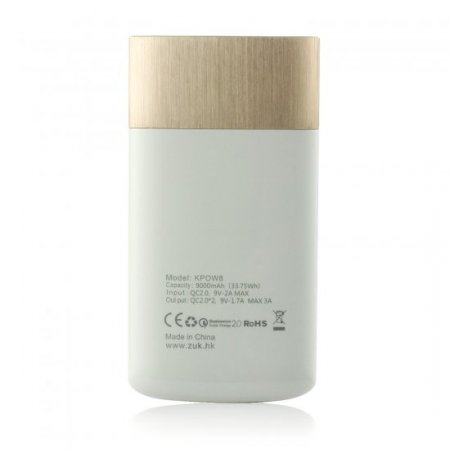 ADO KPOW8 9000mAh QC2.0 Two-way Quick Charge Power Bank Dual USB Output White