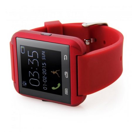 U Watch U8 Plus Smart Bluetooth Watch 1.44" Screen for iOS & Android Smartphones Red