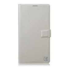 Flower Show Leather Flip Cover Stand Case for Samsung Note 4 9106 Smartphone White