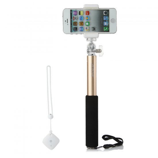ZOSHI S1 Seleie Mini Bluetooth Monopod Selfie Stick for iOS Android Smartphones Gold