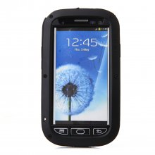 LOVE MEI Shockproof Waterproof Rugged Gorilla Metal Case For Samsung Galaxy S3 Black