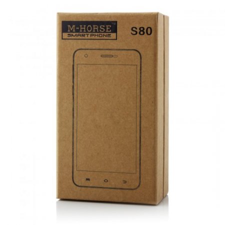 M-HORSE S80 Smartphone Android 4.4 MTK6582 Quad Core 1GB 8GB 5.0 Inch Black