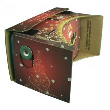 DIY Google Cardboard Virtual Reality 3D Christmas Skin Version Glasses for Smartphones