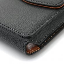 Flip Style Protective Leather Case Cover for Samsung Galaxy Note i9220 N7100 Black