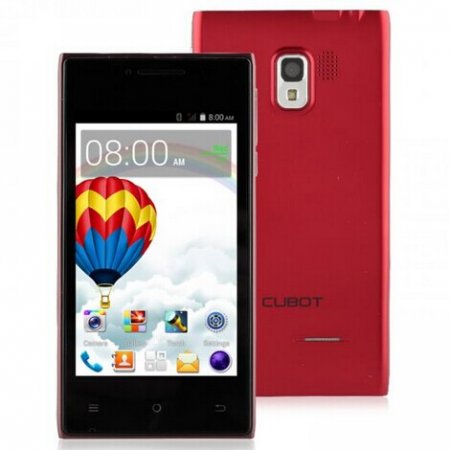 Cubot GT72+ Smartphone Android 4.4 MTK6572W Dual Core 4.0 Inch 3G Wifi Red