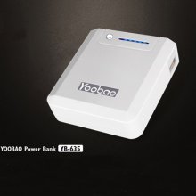 YooBao YB-635 Magic Box 6600mAh Mobile Power Bank for Mobile Phone White