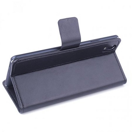 Leather Flip Cover Case Stand for Elephone G7 Smartphone Black