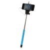 MOWTO Z07-5S Cable Take Pole Wired Monopod Selfie Stick + Cell Phone Clip Holder Blue