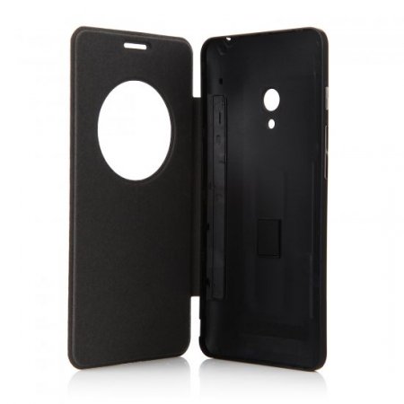 Original S-View Flip Cover Case Leather Case for Zenfone 5 Smartphone Black