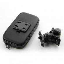 Bicycle Motorcycle Phone Holder Waterproof Bag for Samsung Galaxy S4 Black