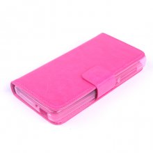 Leather Flip Cover Case Stand GIONEE V183 Smartphone Pink
