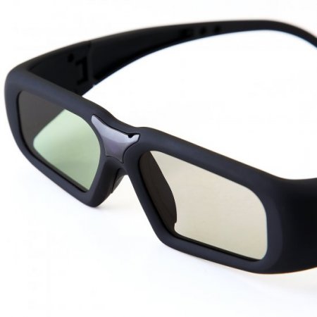 SG08-BT 3D Active Shutter Glasses LCD Lens for TV Projectors Support Bluetooth Black