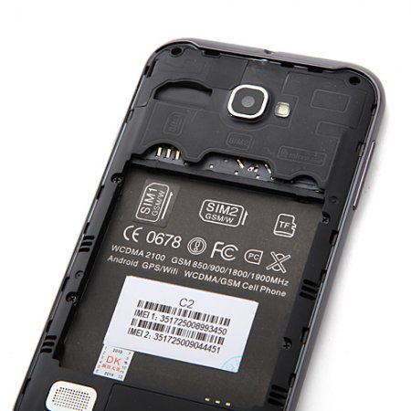 C2 Smartphone Android 4.2 MTK6572W Dual Core 4.0 Inch 3G GPS WiFi -Dark Blue