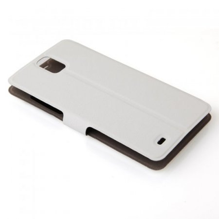 Flip Cover Case White & Screen Protector for W-5000 Smartphone