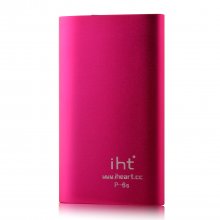IHT P-6S 6600mAh Power Bank with 3-in-1 USB Cable for Smartphone Rose