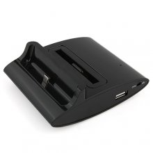 3 in 1 Battery Charger + OTG + Micro USB Charging Dock Base for Samsung i9300 Black Color