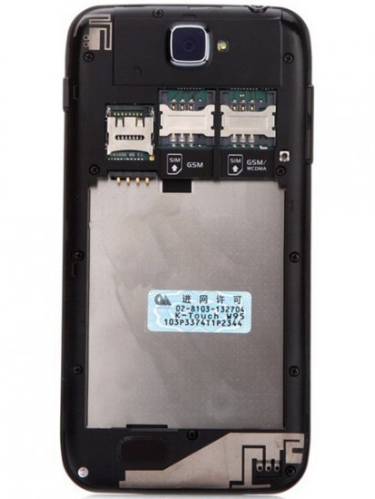 K-Touch W95 Smartphone Android 4.2 Broadcom 21663 Dual Core 1.0GHz 5.0 Inch 3G GPS -Dark Blue