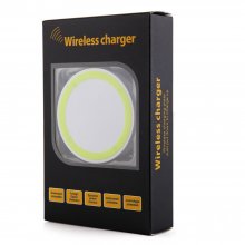 Q5 Portable Mini Wireless Charger Pad for Qi Compliant Devices Yellow&White