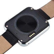 Zeblaze Rover Smart Watch Toughened OGS Panel MTK2501 BT Premium Leather Strap Silver