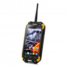 iMAN i6 Walkie Talkie Smartphone IP68 Android 4.4 MTK6592 4.7 Inch 2GB 32GB NFC Yellow