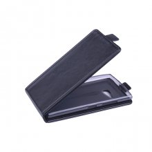 Leather Flip Cover Case Stand Nokia Lumia 730 Smartphone Black