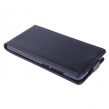 Leather Flip Cover Case Stand ZTE V5 MAX Smartphone Black