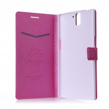 Fashion Flower Show Leather Stand Case Cover for Oneplus Smartphone Rose