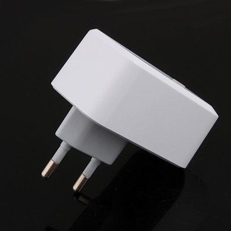2A 10W Dual USB Power Adapter EU Plug White