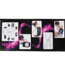 Power Bank Wrist 1500mAh Battery Charger Mini USB Port Black