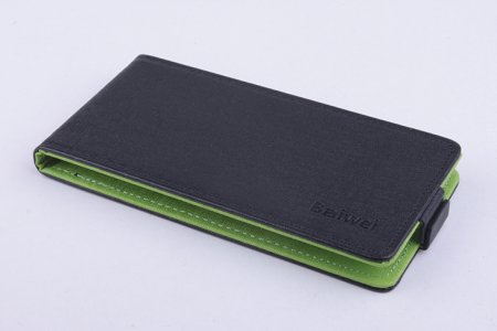 Leather Flip Cover Stand Case for DOOGEE DG310 Smartphone Black