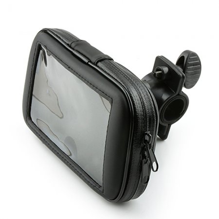 Bicycle Motorcycle Phone Holder Waterproof Bag for Samsung Galaxy S4 Black