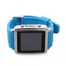Brand New Smart Bluetooth Watch 1.6 Inch with Call SMS Sync Function for Android iOS Phone- Blue
