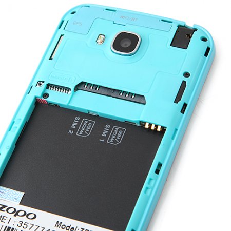 ZOPO ZP700 Cuppy Smartphone MTK6582 Quad Core 1.3GHz Android 4.2 4.7 Inch 3G GPS OTG OTA- Blue
