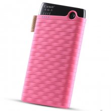 Cager B089 6000mAh Ultra Slim USB Power Bank for Smartphones Tablet PC Pink