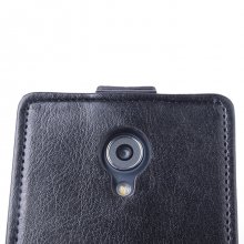 Leather Flip Cover Case Protect Case for Doogee DG280 Smartphone Black