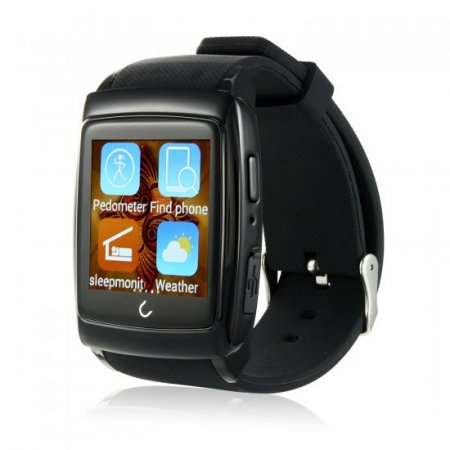 Uwatch U18 MTK6571 1.54 Inch IPS Screen Android 4.4 Bluetooth 4.0 Nano Waterproof Black