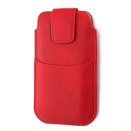 Portable H Style Insert Belt Leather Case Cover for Samsung Galaxy S4 I9300
