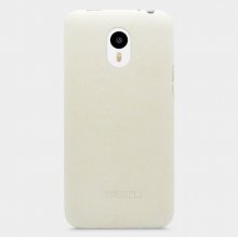 Original Leather Protective Back Cover Case for MEIZU m1 note Smartphone White