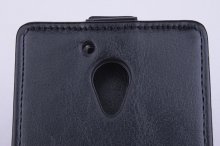 Leather Flip Cover Stand Case for ZOPO ZP320 Smartphone Black