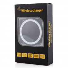 Q5 Portable Mini Wireless Charger Pad for Qi Compliant Devices White&Black