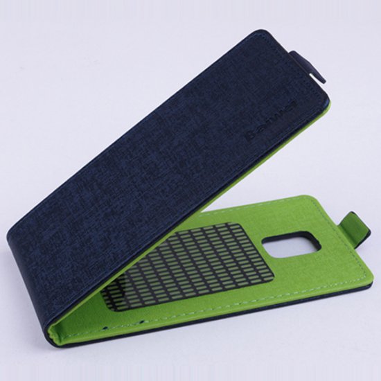 Leather Flip Cover Stand Case for DOOGEE DG310 Smartphone Blue