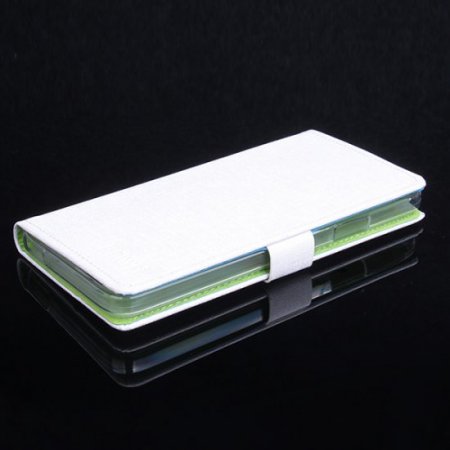 Leather Flip Contract Color Cover Case Protect Case Stand for InFocus M530 White