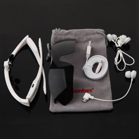 Gonbes K2 Voice Control Wireless Bluetooth Stereo Headset Smart Glasses Sunglasses
