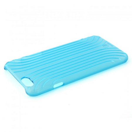 Shell Style Hard Back Case Cover for iPhone 6 Transparent Blue