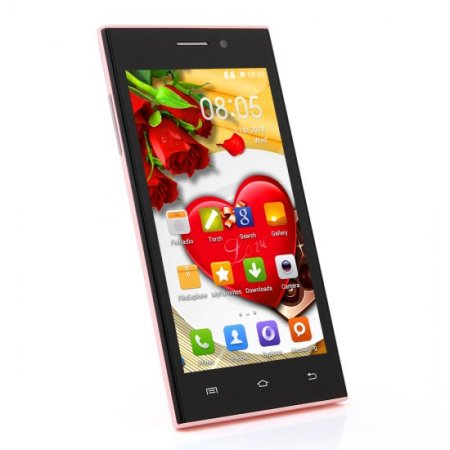 Used Tengda M3 Smartphone Android 4.0 SC6825 Dual Core 1.2GHz 5.0 Inch WiFi Pink