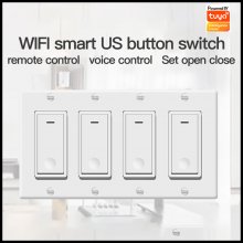 Tuya wifi smart switch SW1,Support Tmall Genie/Alexa/GoogleHome,smart Schedule,Remote and Voice Control (4 Pack)