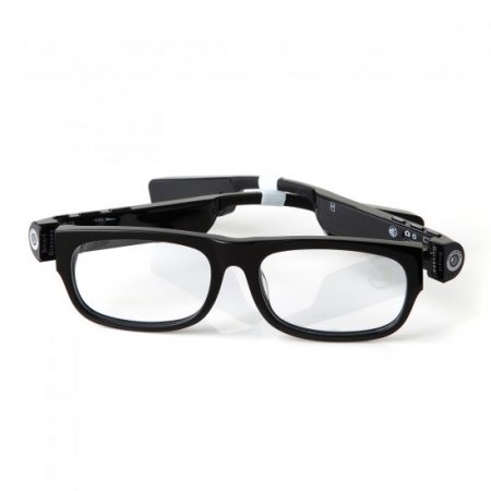 V3 Smart Glasses Camera Bluetooth Call and Music with Flash Light Mic. GPS Transparent