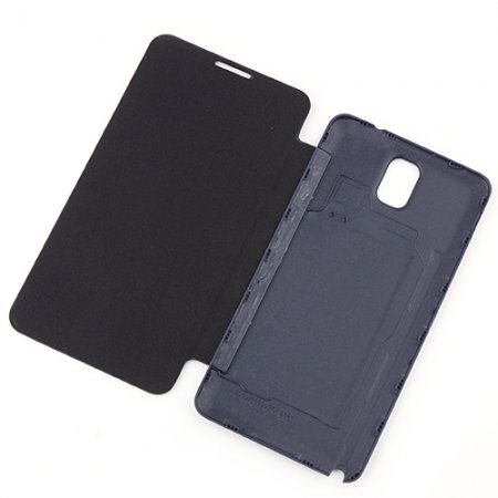 Portable Leather Flip Case Cover for Samsung Galaxy Note III Dark Blue